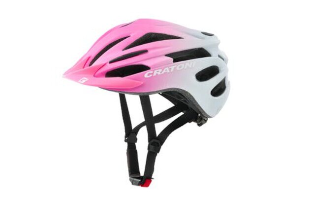 Dětská helma CRATONI Pacer JR. Pink/White Matt