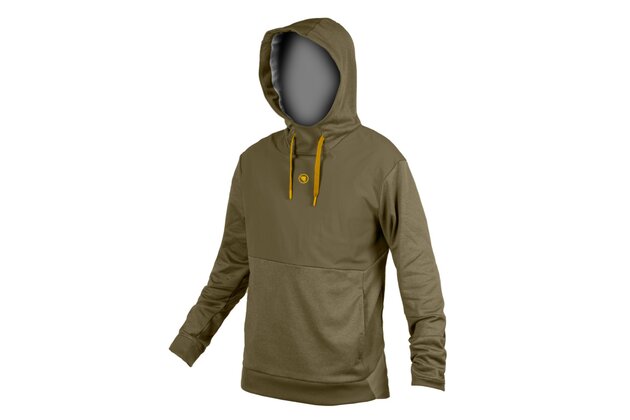Funkční mikina s kapucí ENDURA Trailster Tweed Green