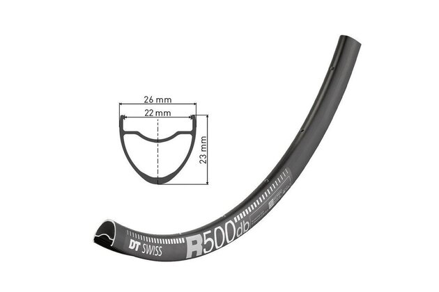 Ráfek DT SWISS R 500 DB Disc 28"