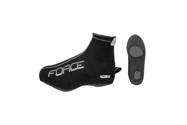 Návleky na tretry FORCE Neopren Easy Black