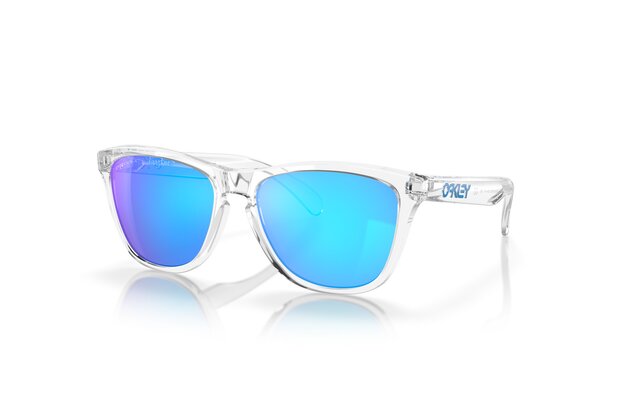 Brýle OAKLEY Frogskins Polished Clear / Prizm Sapphire Lenses