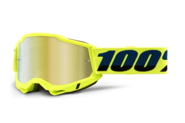 Brýle 100% Accuri 2 Fluo/Yellow/Mirror Gold Lens