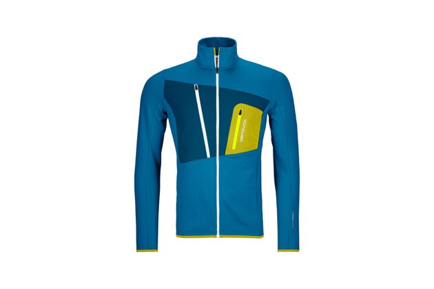 Mikina ORTOVOX Fleece Grid Heritage Blue