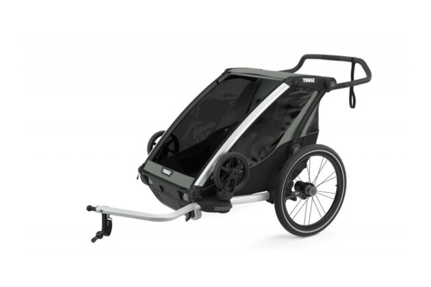 Dětský vozík THULE Chariot Lite Double Aluminum/Agave