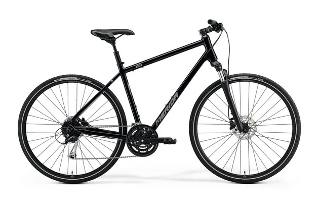 MERIDA Crossway 100 Glossy Black (Matt Silver)