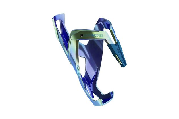 Košík na láhev ELITE Custom Race Plus Shiny Blue/Green