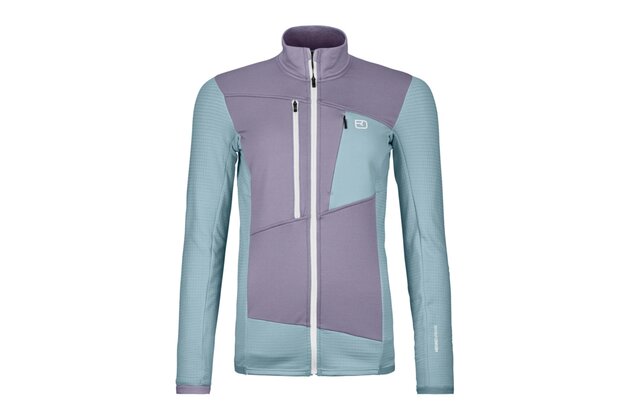 Dámská mikina ORTOVOX Fleece Grid Glacier Grey