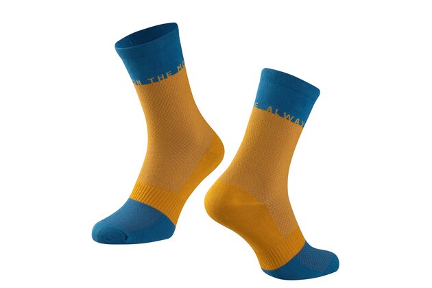 Ponožky FORCE Move Yellow/Blue