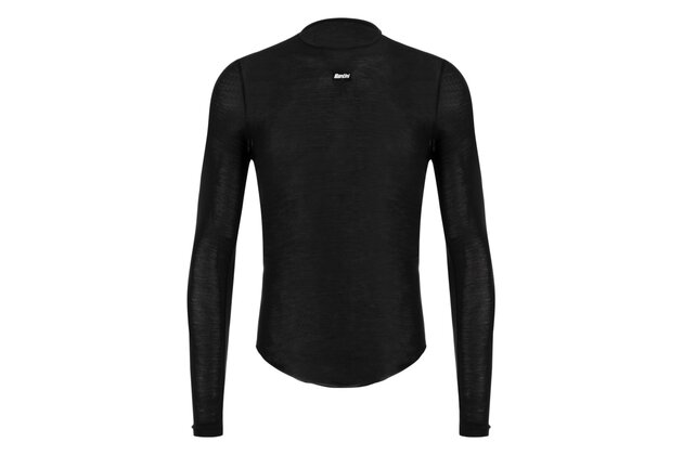Funkční triko s dlouhým rukávem SANTINI Dry Black