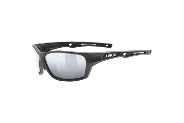 Brýle UVEX Sportstyle 232 P Black Matt/Polavision Mirror Silver