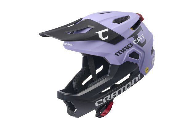 Dětská helma CRATONI MadCat MIPS Purple/Black Matt