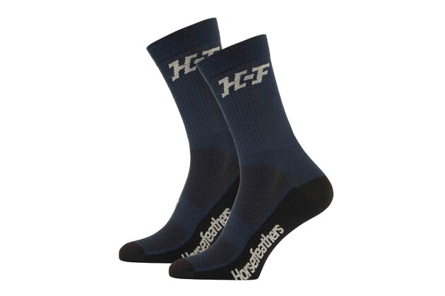 Ponožky HORSEFEATHERS Jam Long Indigo