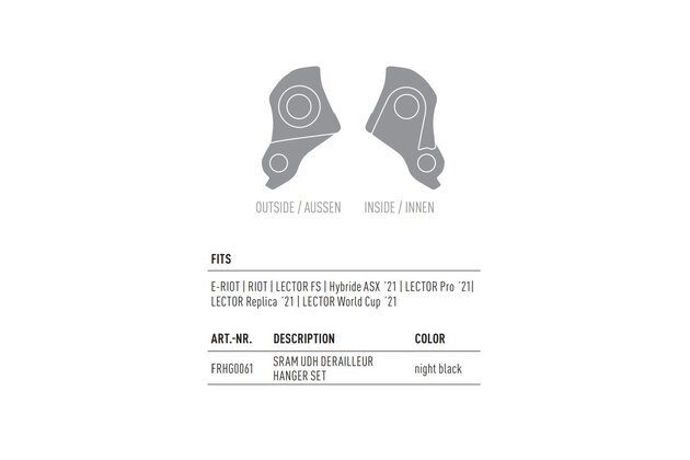 Patka rámu GHOST Sram UDH