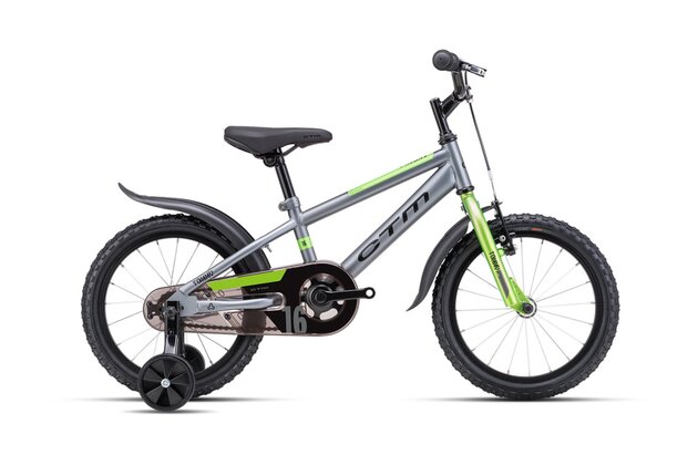 CTM Tommy Matte Grey/Lime