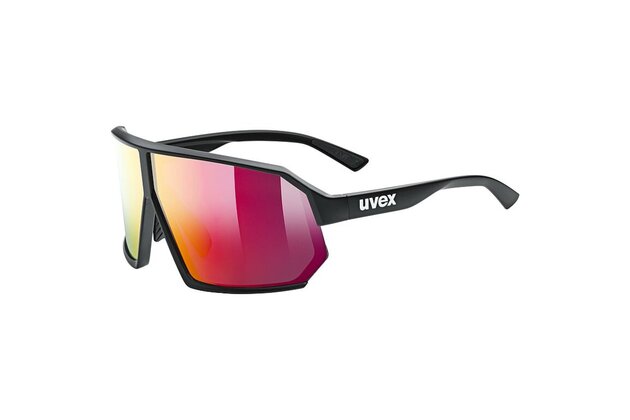Brýle UVEX Sportstyle 237 Black Matt/Mirr.Red S2