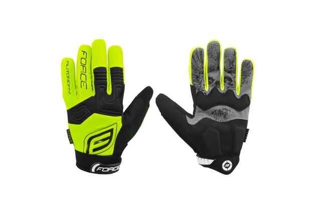Rukavice FORCE MTB Autonomy Fluo