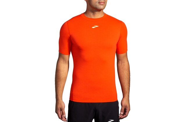 Triko BROOKS High Point Short Sleeve Red