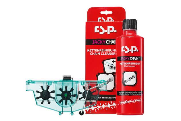 Čistič řetězu RSP Jacky Chain 500ml + Pračka řetězu