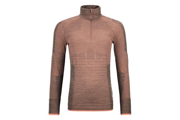 Dámské triko s dlouhým rukávem ORTOVOX 230 Competition Zip Neck Bloom