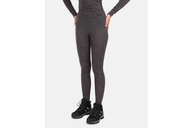 Dámské termoprádlo z Merino vlny KILPI Mavora Bottom Dark Grey