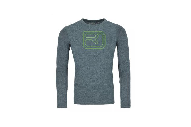 Triko ORTOVOX 185 MERINO PIXEL LOGO LS
