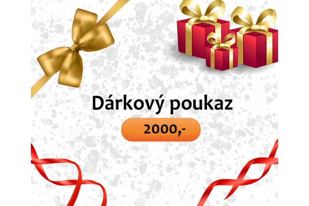 Dárkový poukaz v hodnotě 2000,-